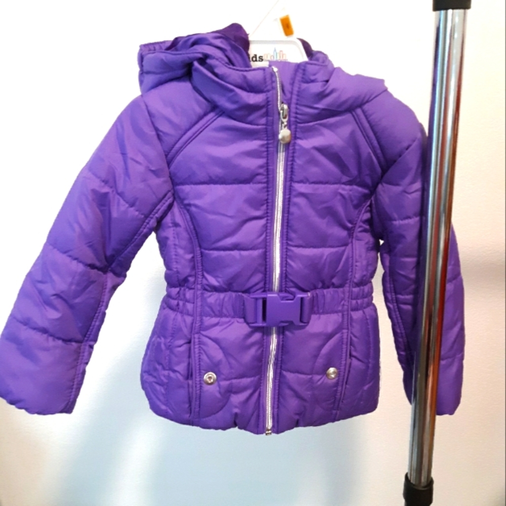 Kid Purple Puffer Jacket 2T